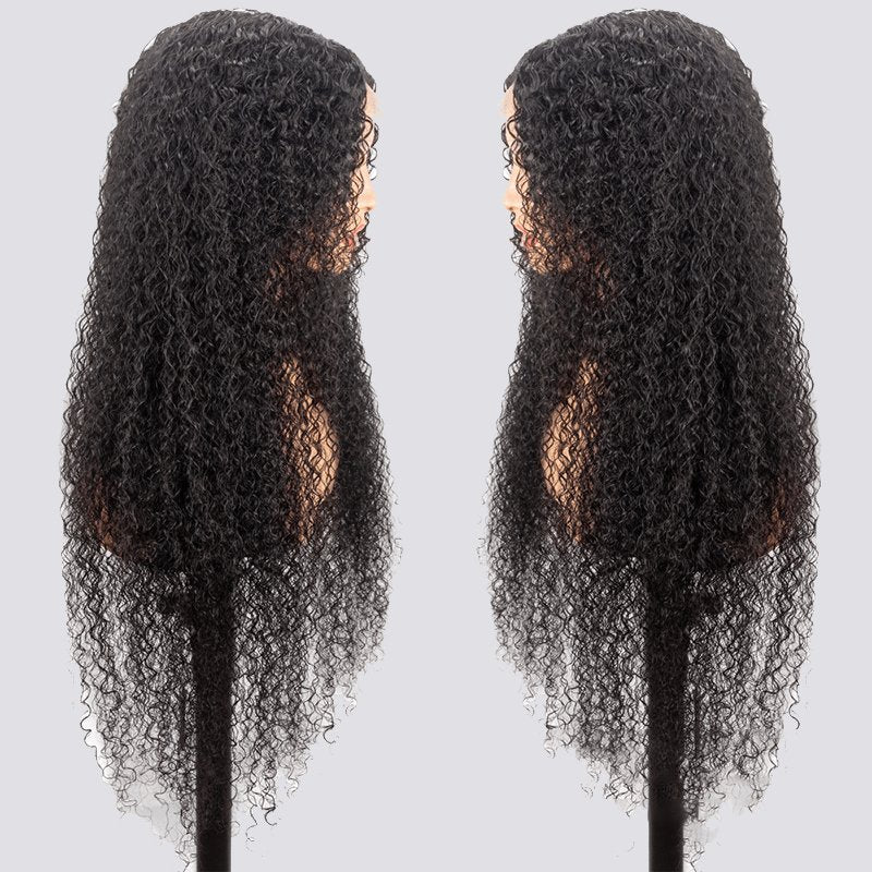 Jerry Curly Wig with 4x4 Lace Closure – Natural Look, Easy Wear