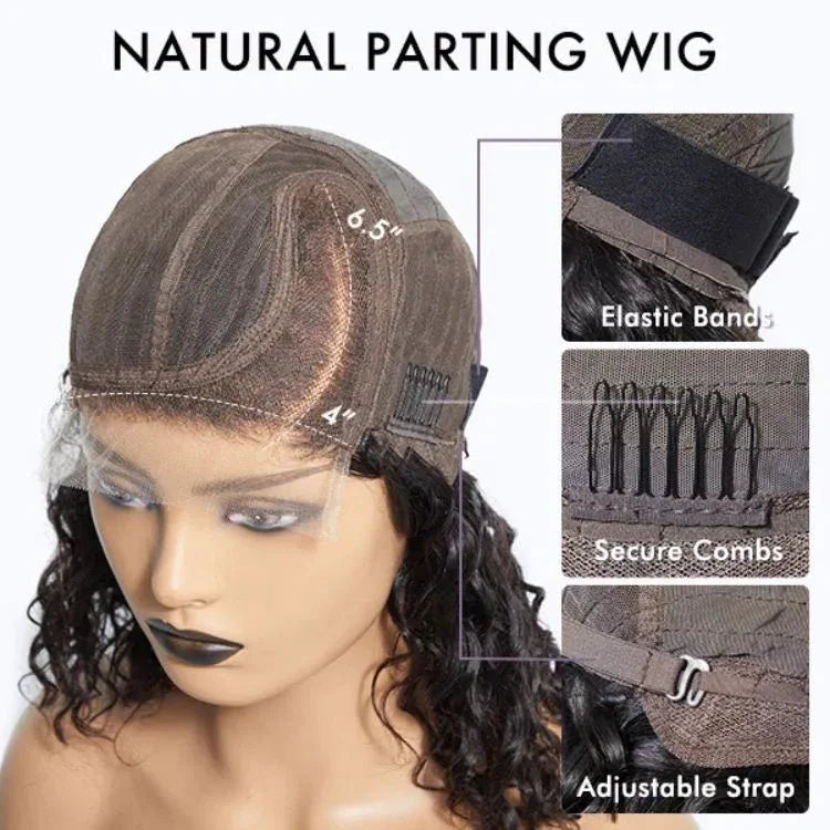Natural Blonde Highlights Curly Lace Wig – Casual Wear
