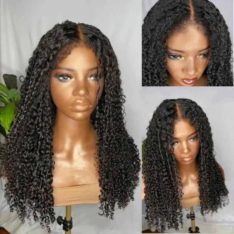 Long Afro Curly Wig – Comfortable Fit, Kinky Edges & Baby Hair