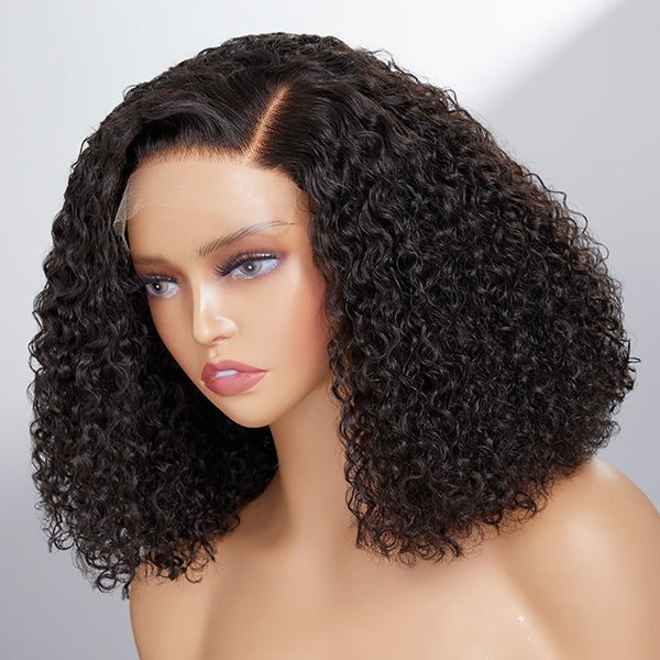 Natural Look Kinky Curly Wig 5x5 Human Hair Closure