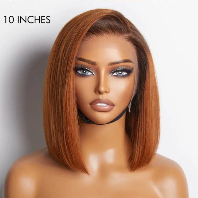 Ginger Ombre Straight Bob Wig Perfect for Summer