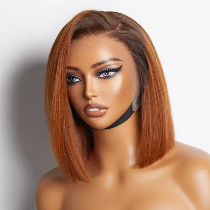 Ginger Ombre Straight Bob Wig Perfect for Summer