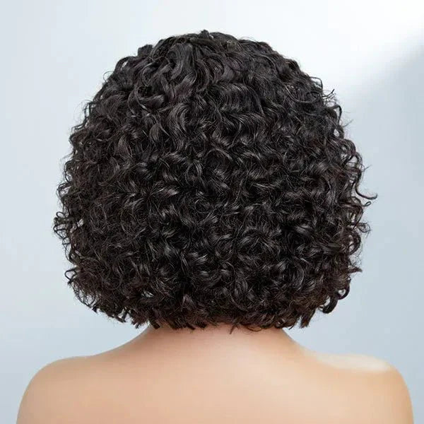 Lady’s Curly Bob Wig – Summer Pixie Cut, Stylish & Fresh