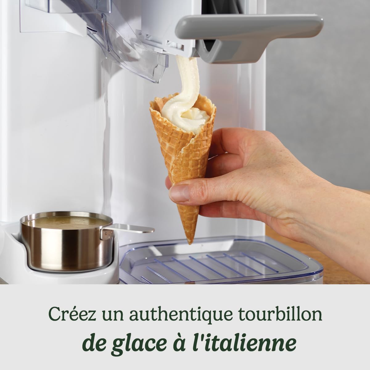 Sorbetière Cuisinart | Sorbetière, yaourt glacé, gelato, sorbet, sans produits laitiers | Distributeur de remplissage | Facile à utiliser | 1,42 L pour 6 portions | Prêt en 20 minutes | ICE48U