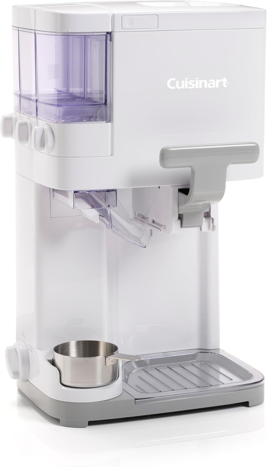 Sorbetière Cuisinart | Sorbetière, yaourt glacé, gelato, sorbet, sans produits laitiers | Distributeur de remplissage | Facile à utiliser | 1,42 L pour 6 portions | Prêt en 20 minutes | ICE48U
