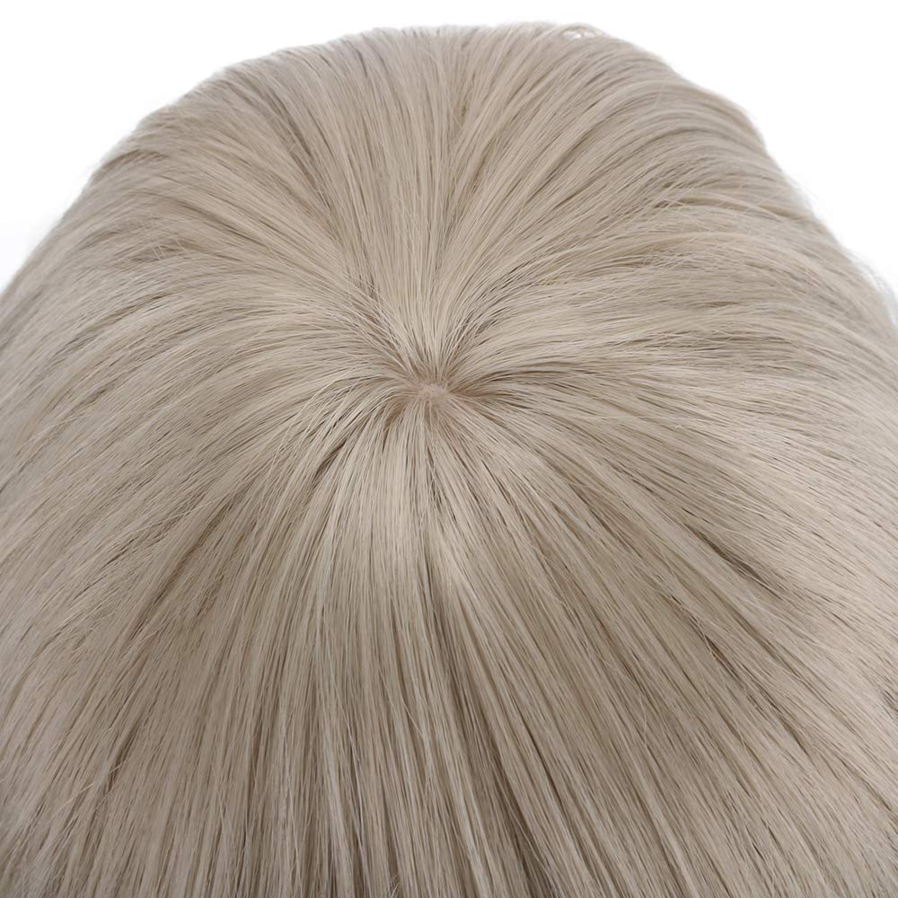 Long curly blonde wig female synthetic wig