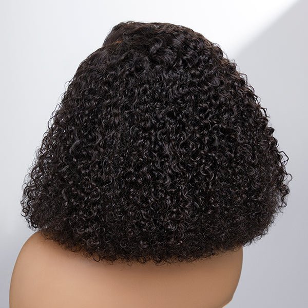 Natural Look Kinky Curly Wig 5x5 Human Hair Closure