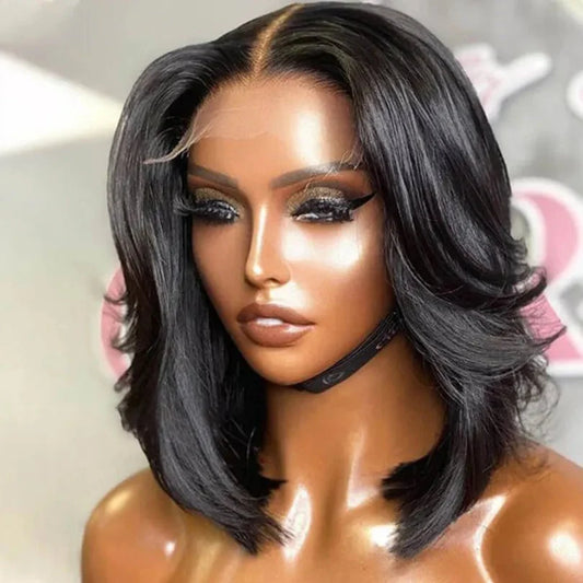 Soft Layered Bob Wig Natural Texture and Easy Styling